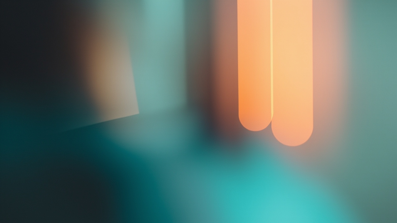 Abstract editorial illustration accompanying “Trusting the Lens: Authentic Connection in Dom Webcam Work”.